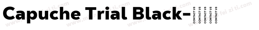 Capuche Trial Black字体转换
